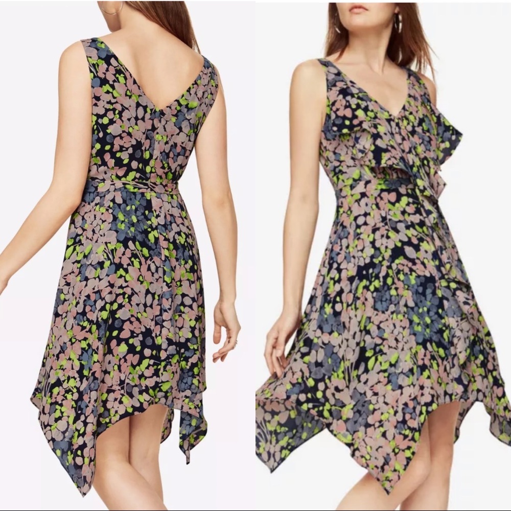 BCBGMAXAZRIA Jessica Floral Print Sleeveless Dress